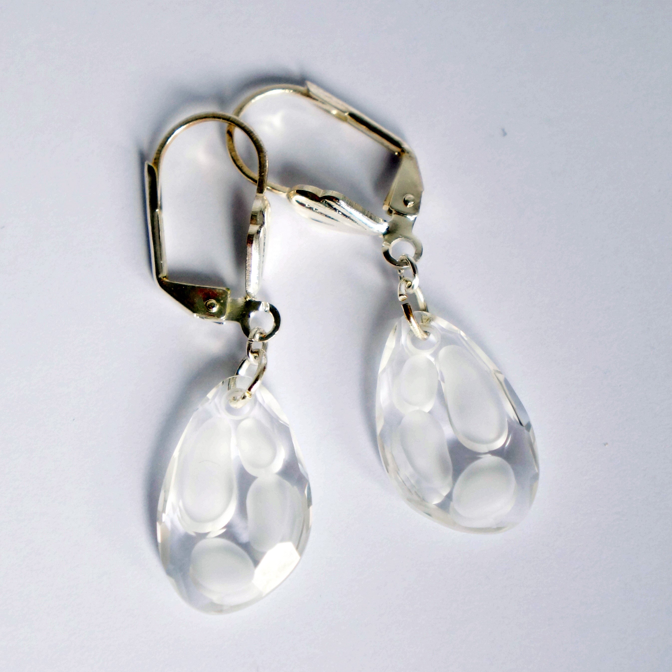 Boucles D Oreilles Pendantes Bleues En Cristal De Swarovski Les B