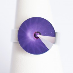 Purple adjustable ring