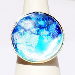 Handmade blue ring