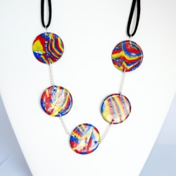 Multicolored necklace with...