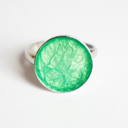 Small green ring with...