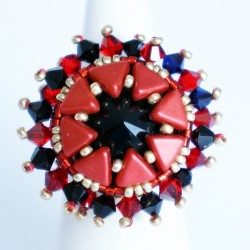 Handmade red and black...