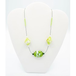 Green choker necklace